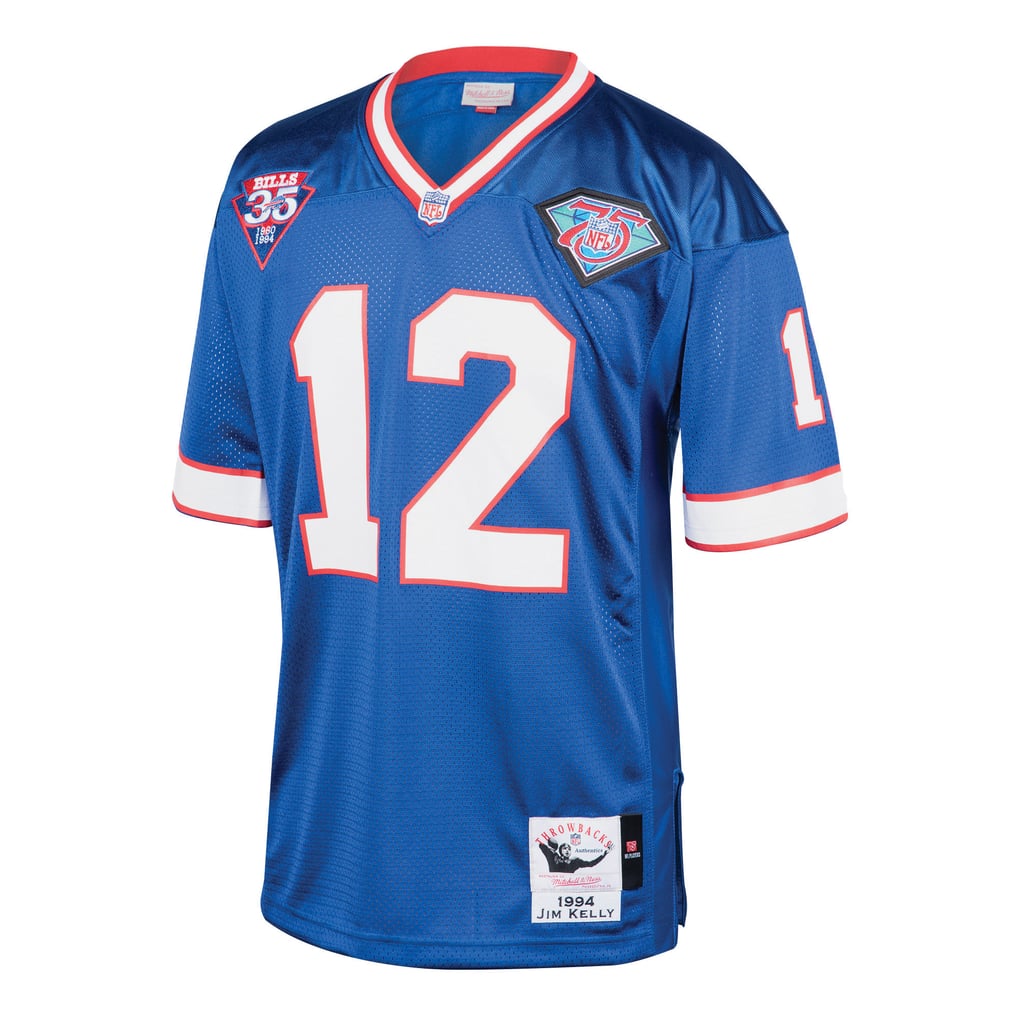 Men's Buffalo Bills 1994 Jim Kelly Mitchell & Ness Royal Authentic Throwback Retired Player Jersey - Image 3