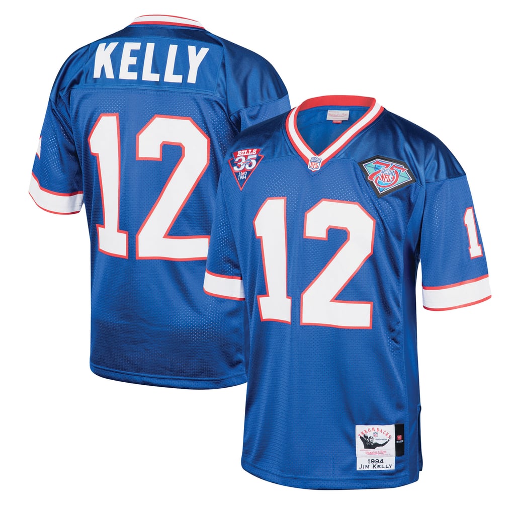 Men's Buffalo Bills 1994 Jim Kelly Mitchell & Ness Royal Authentic Throwback Retired Player Jersey - Image 1