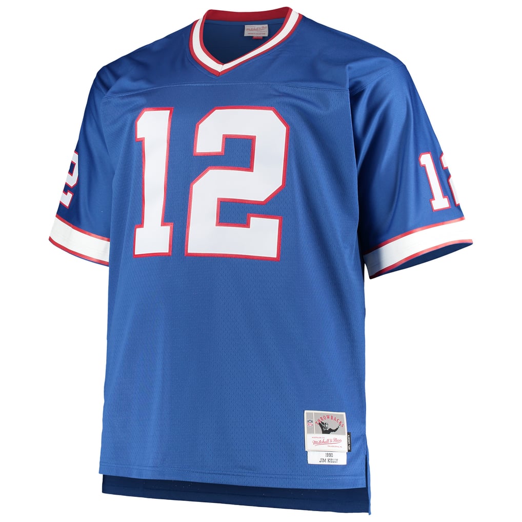 Men's Buffalo Bills Jim Kelly Mitchell & Ness Royal Big & Tall 1990 Retired Player Replica Jersey - Image 3