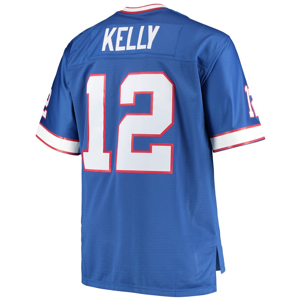 Men's Buffalo Bills Jim Kelly Mitchell & Ness Royal Big & Tall 1990 Retired Player Replica Jersey - Image 4
