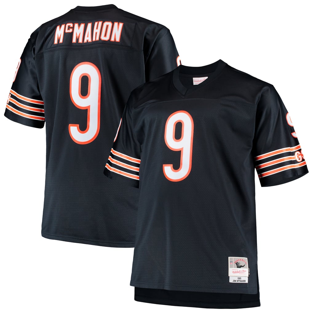 Men's Chicago Bears Jim McMahon Mitchell & Ness Navy Big & Tall 1985 Retired Player Replica Jersey - Image 2