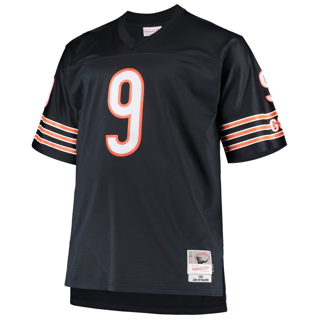Men's Chicago Bears Jim McMahon Mitchell & Ness Navy Big & Tall 1985 Retired Player Replica Jersey - Image 3