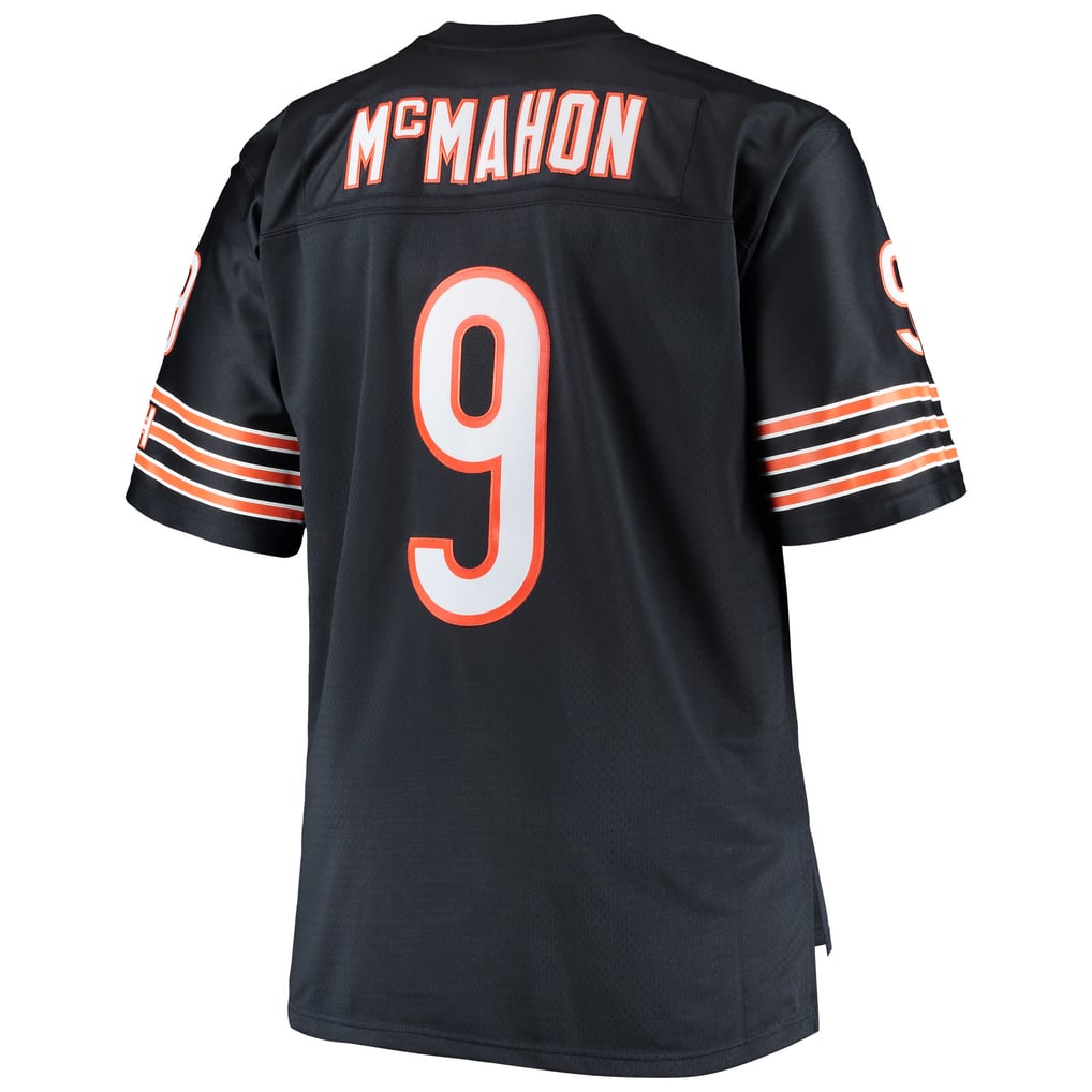 Men's Chicago Bears Jim McMahon Mitchell & Ness Navy Big & Tall 1985 Retired Player Replica Jersey - Image 4