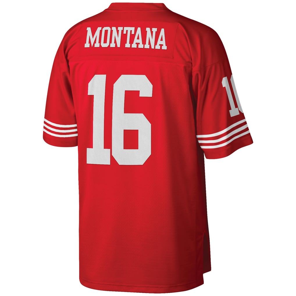 Men's San Francisco 49ers Joe Montana Mitchell & Ness Scarlet Big & Tall 1990 Retired Player Replica Jersey - Image 4