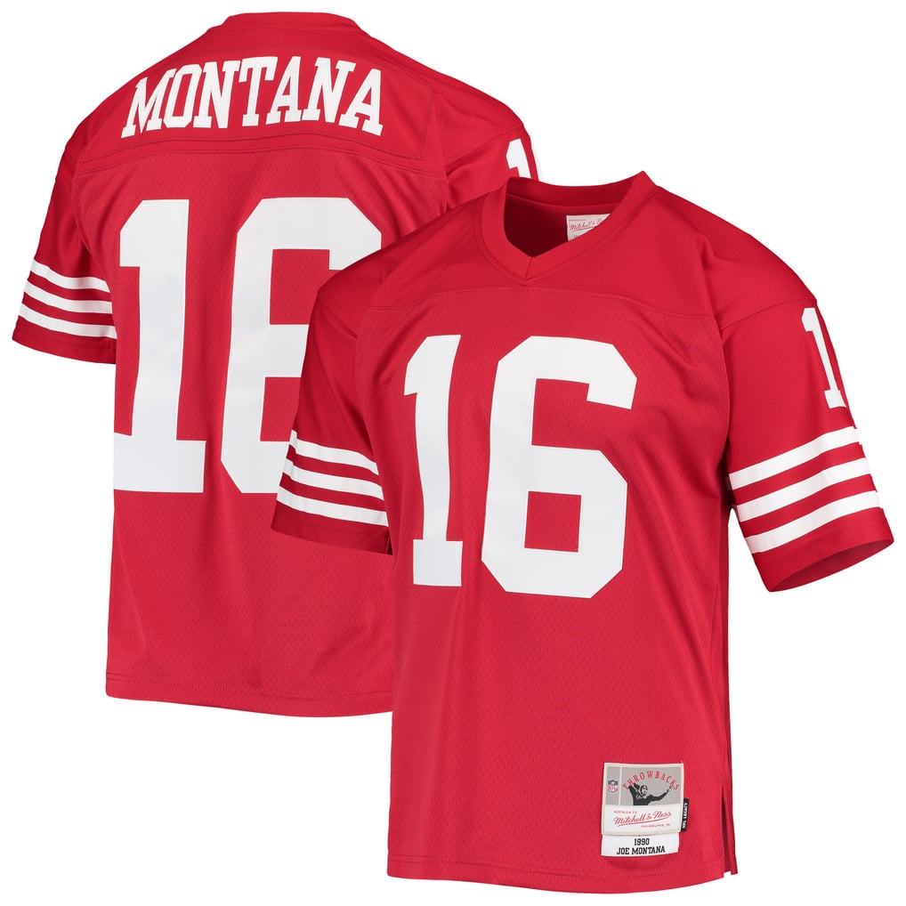 Men's San Francisco 49ers Joe Montana Mitchell & Ness Scarlet Legacy Replica Jersey - Image 2