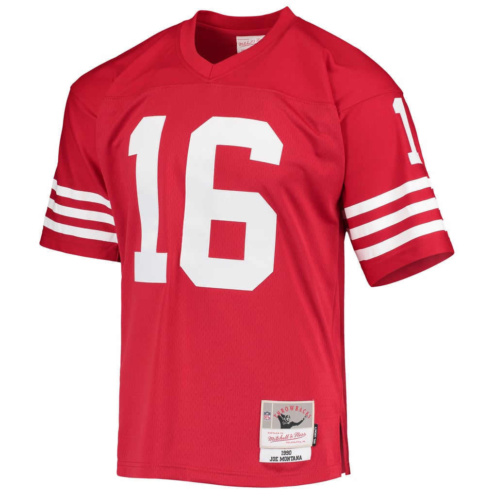 Men's San Francisco 49ers Joe Montana Mitchell & Ness Scarlet Legacy Replica Jersey - Image 3