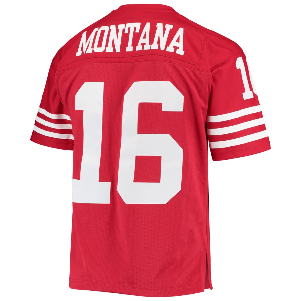 Men's San Francisco 49ers Joe Montana Mitchell & Ness Scarlet Legacy Replica Jersey - Image 4