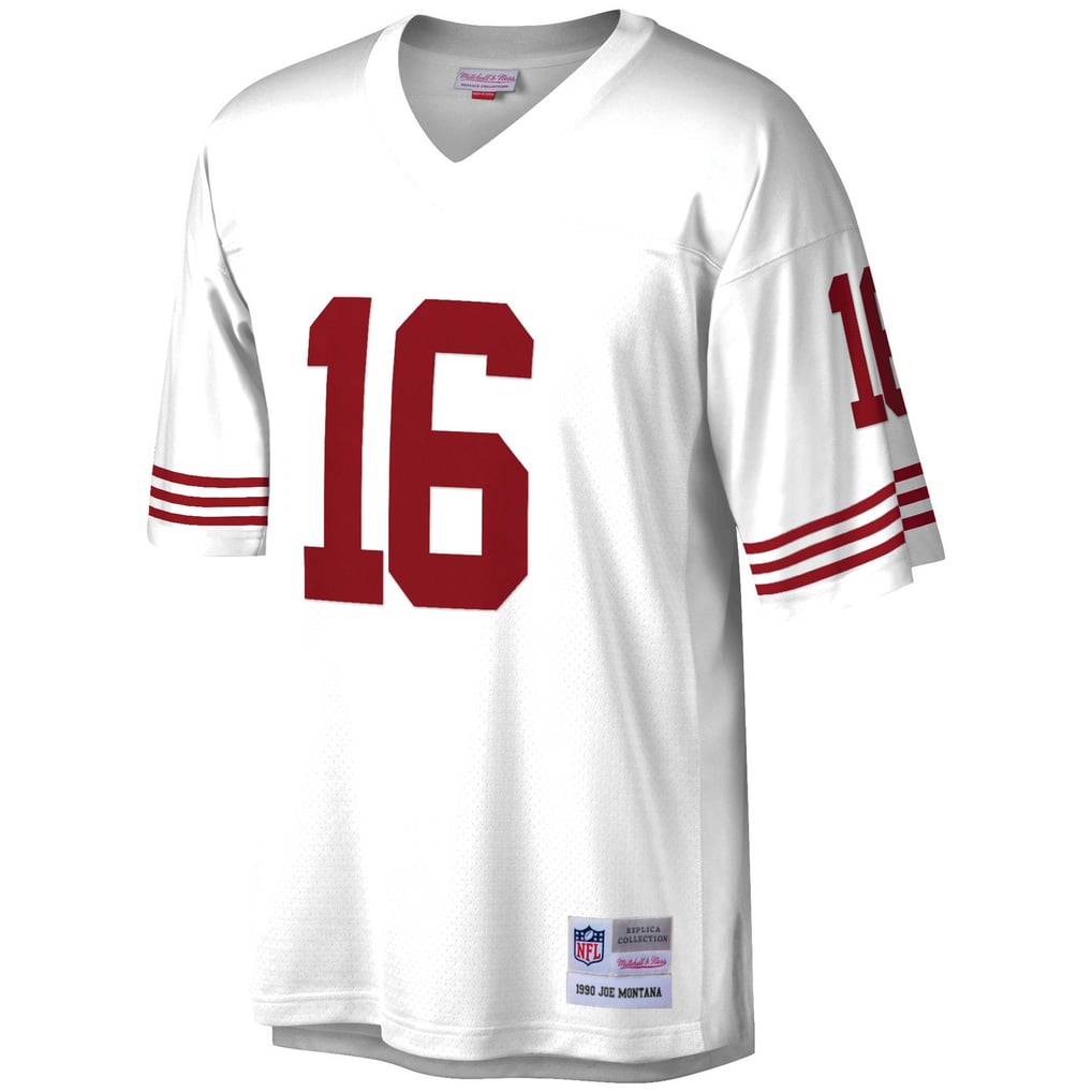 Men's San Francisco 49ers Joe Montana Mitchell & Ness White 1990 Legacy Replica Jersey - Image 3