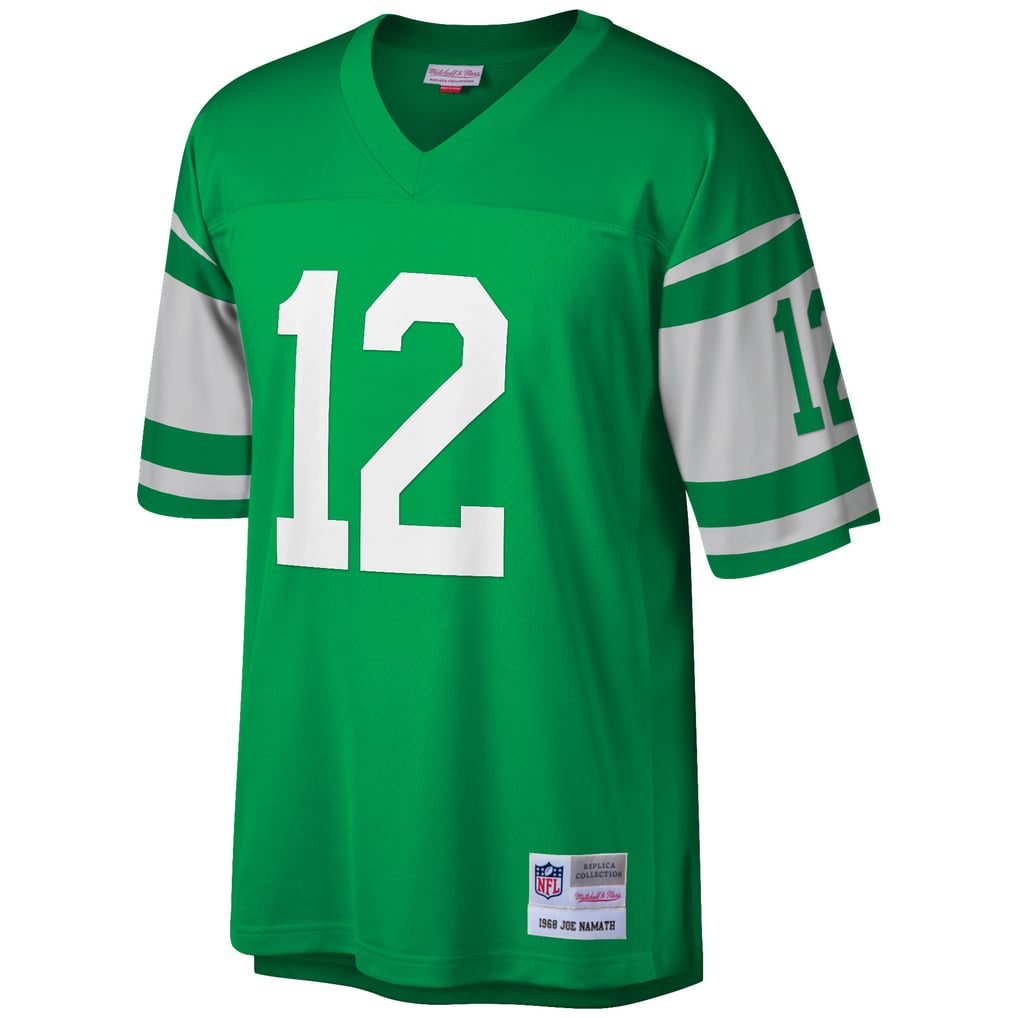 Men's New York Jets Joe Namath Mitchell & Ness Green Big & Tall 1968 Retired Player Replica Jersey - Image 3