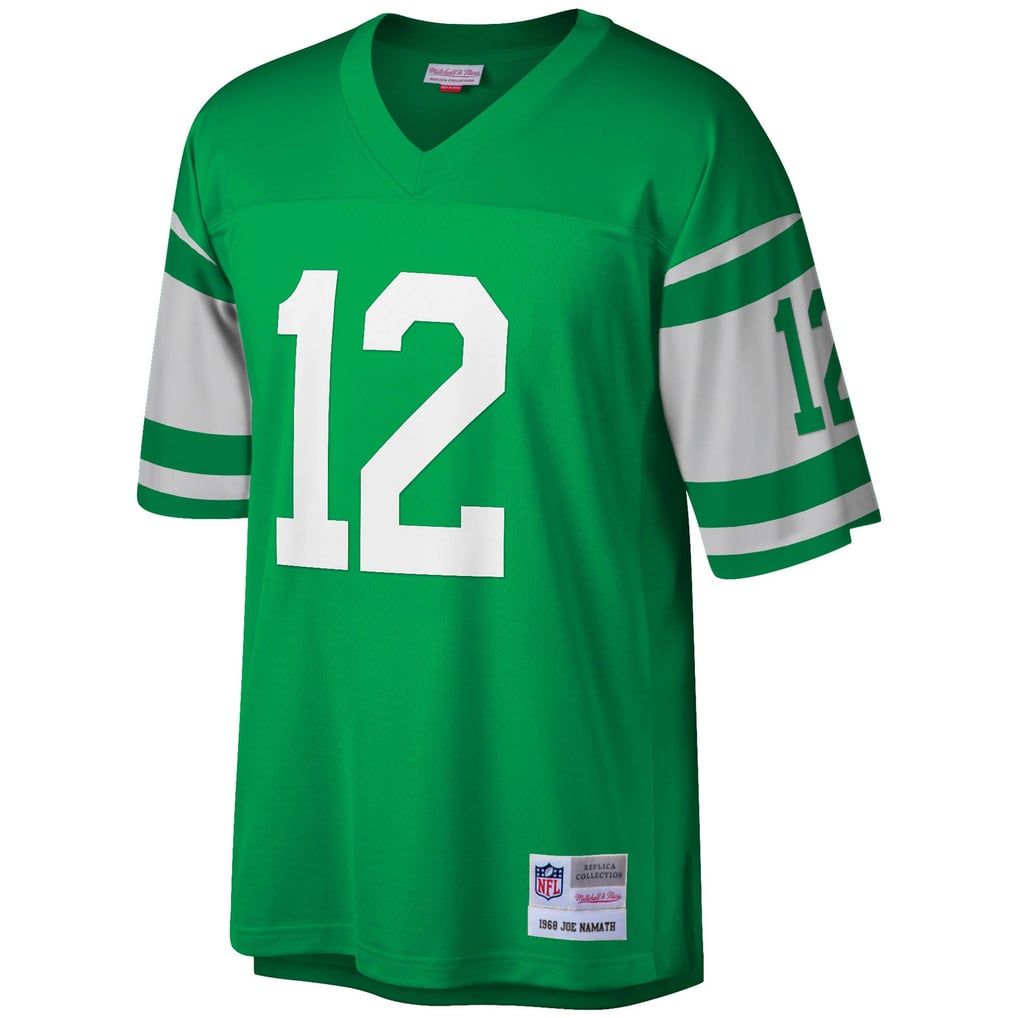 Men's New York Jets Joe Namath Mitchell & Ness Kelly Green Legacy Replica Jersey - Image 3