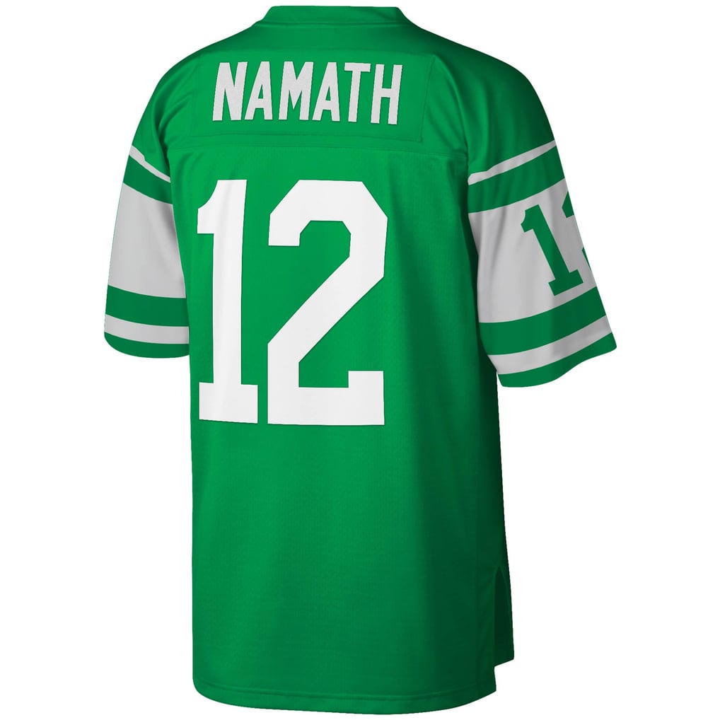 Men's New York Jets Joe Namath Mitchell & Ness Kelly Green Legacy Replica Jersey - Image 4