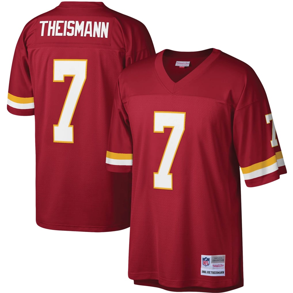Men's Washington Football Team Joe Theismann Mitchell & Ness Burgundy Legacy Replica Jersey - Image 1