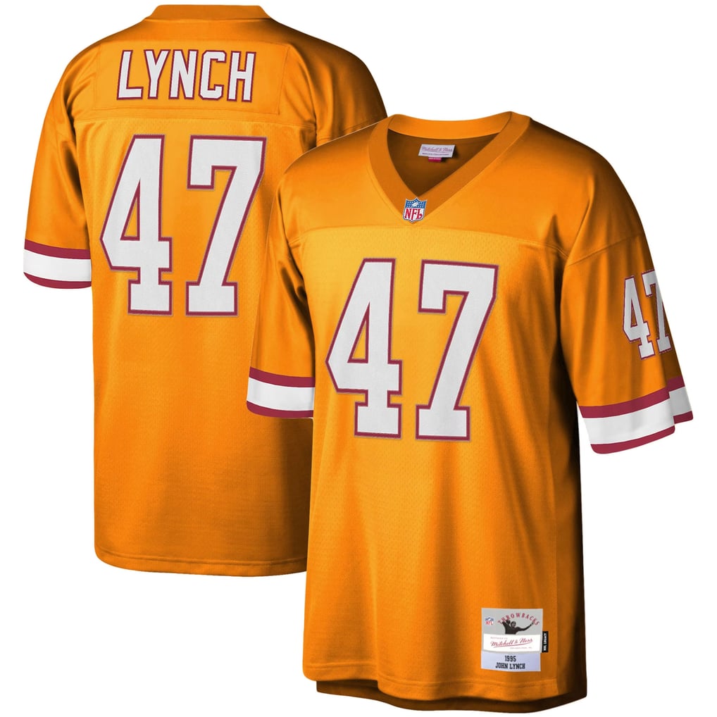Men's Tampa Bay Buccaneers John Lynch Mitchell & Ness Orange Big & Tall 1995 Legacy Retired Player Jersey - Image 2
