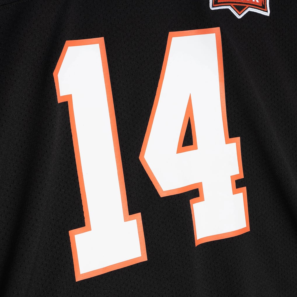 Men's Cincinnati Bengals 1981 Ken Anderson Mitchell & Ness Black Authentic Throwback Retired Player Jersey - Image 5