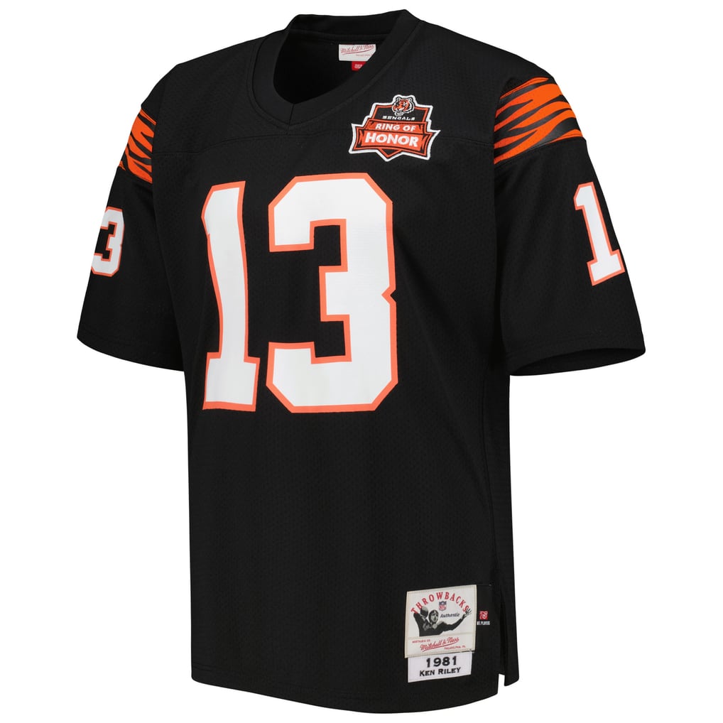 Men's Cincinnati Bengals 1981 Ken Riley Mitchell & Ness Black Authentic Throwback Retired Player Jersey - Image 3