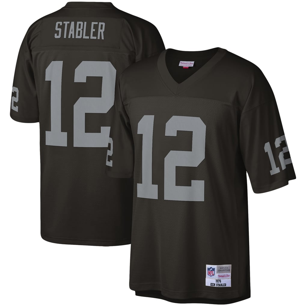 Men's Las Vegas Raiders Ken Stabler Mitchell & Ness Black Legacy Replica Jersey - Image 2
