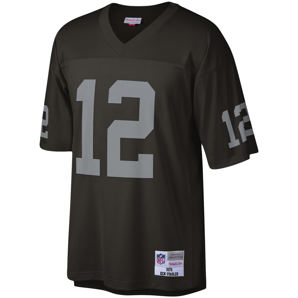 Men's Las Vegas Raiders Ken Stabler Mitchell & Ness Black Legacy Replica Jersey - Image 3