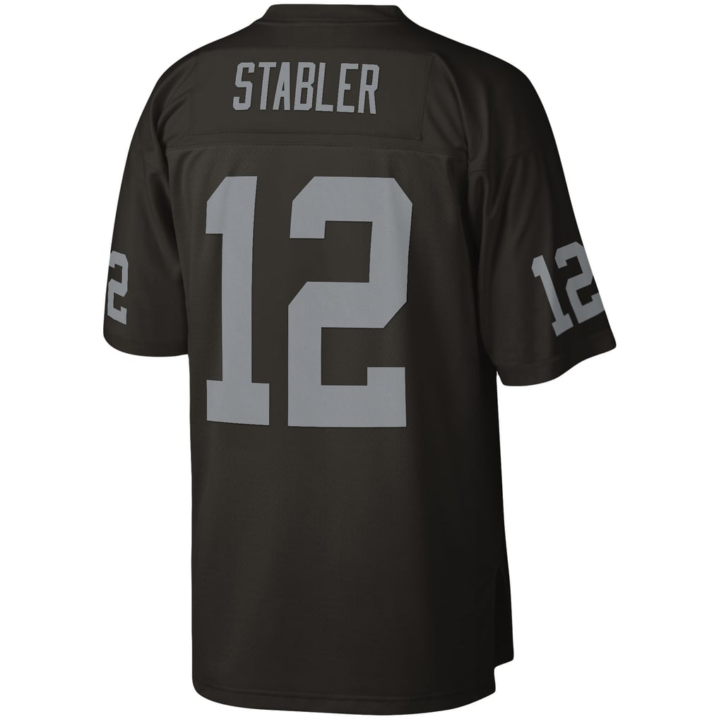 Men's Las Vegas Raiders Ken Stabler Mitchell & Ness Black Legacy Replica Jersey - Image 4
