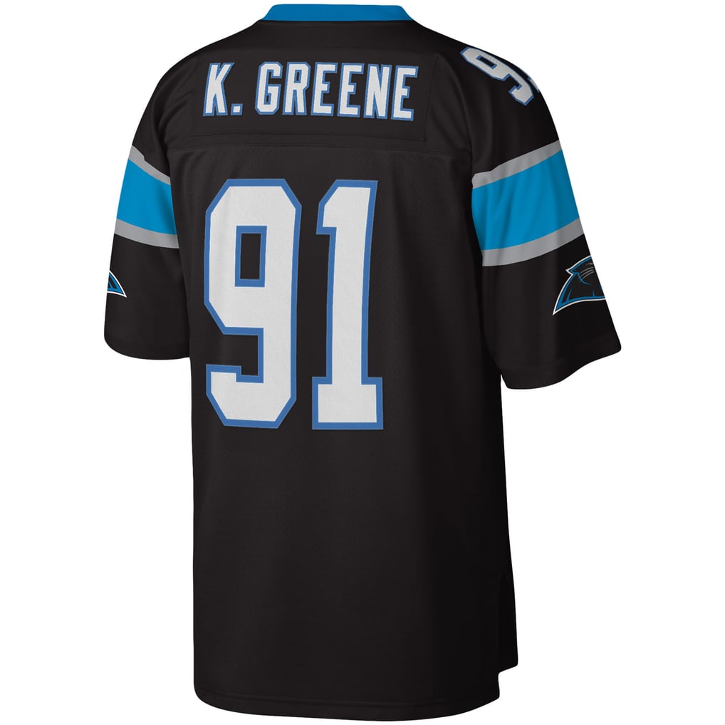 Men's Carolina Panthers Kevin Greene Mitchell & Ness Black Legacy Replica Jersey - Image 4