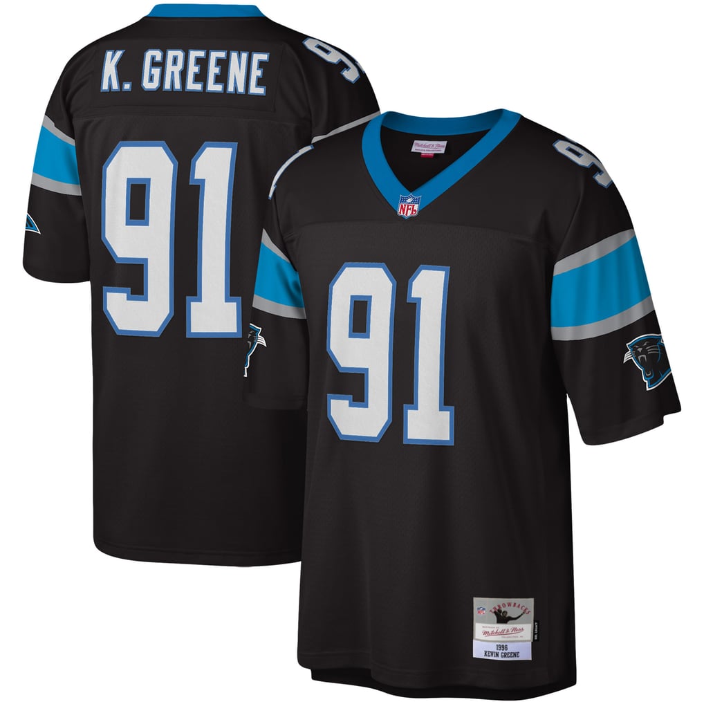 Men's Carolina Panthers Kevin Greene Mitchell & Ness Black Legacy Replica Jersey - Image 1
