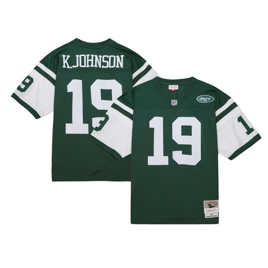 Men's New York Jets Keyshawn Johnson Mitchell & Ness Green Legacy Replica Jersey - Image 1