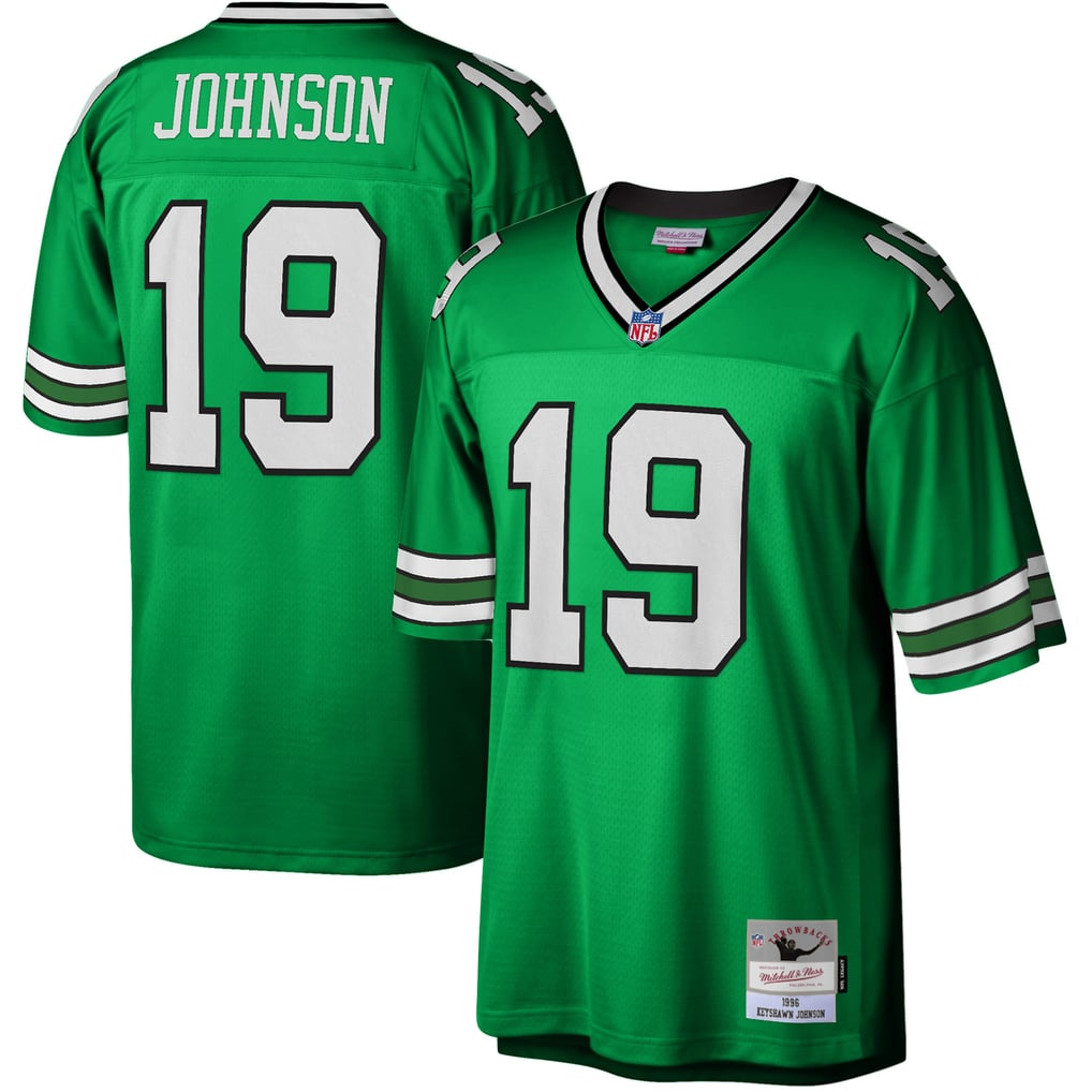 Men's New York Jets Keyshawn Johnson Mitchell & Ness Kelly Green Legacy Replica Jersey - Image 1