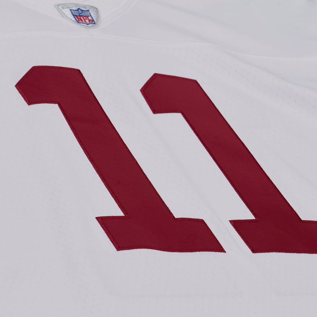 Men's Arizona Cardinals Larry Fitzgerald Mitchell & Ness White 2004 Legacy Replica Player Jersey - Image 5