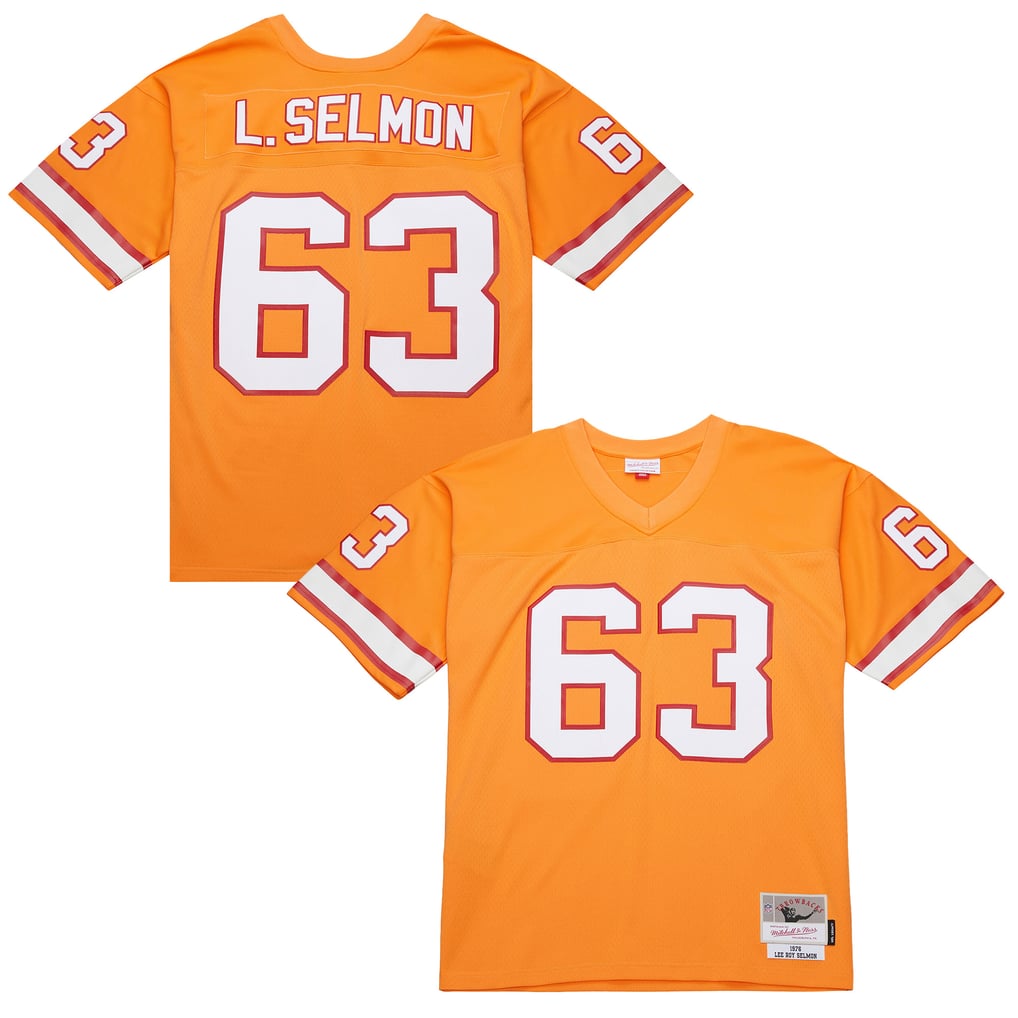 Men's Tampa Bay Buccaneers Lee Roy Selmon Mitchell & Ness Orange 1976 Legacy Replica Jersey - Image 1
