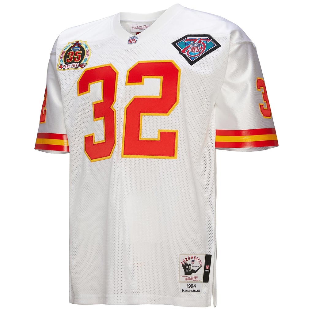 Men's Kansas City Chiefs 1994 Marcus Allen Mitchell & Ness White Authentic Throwback Retired Player Jersey - Image 3