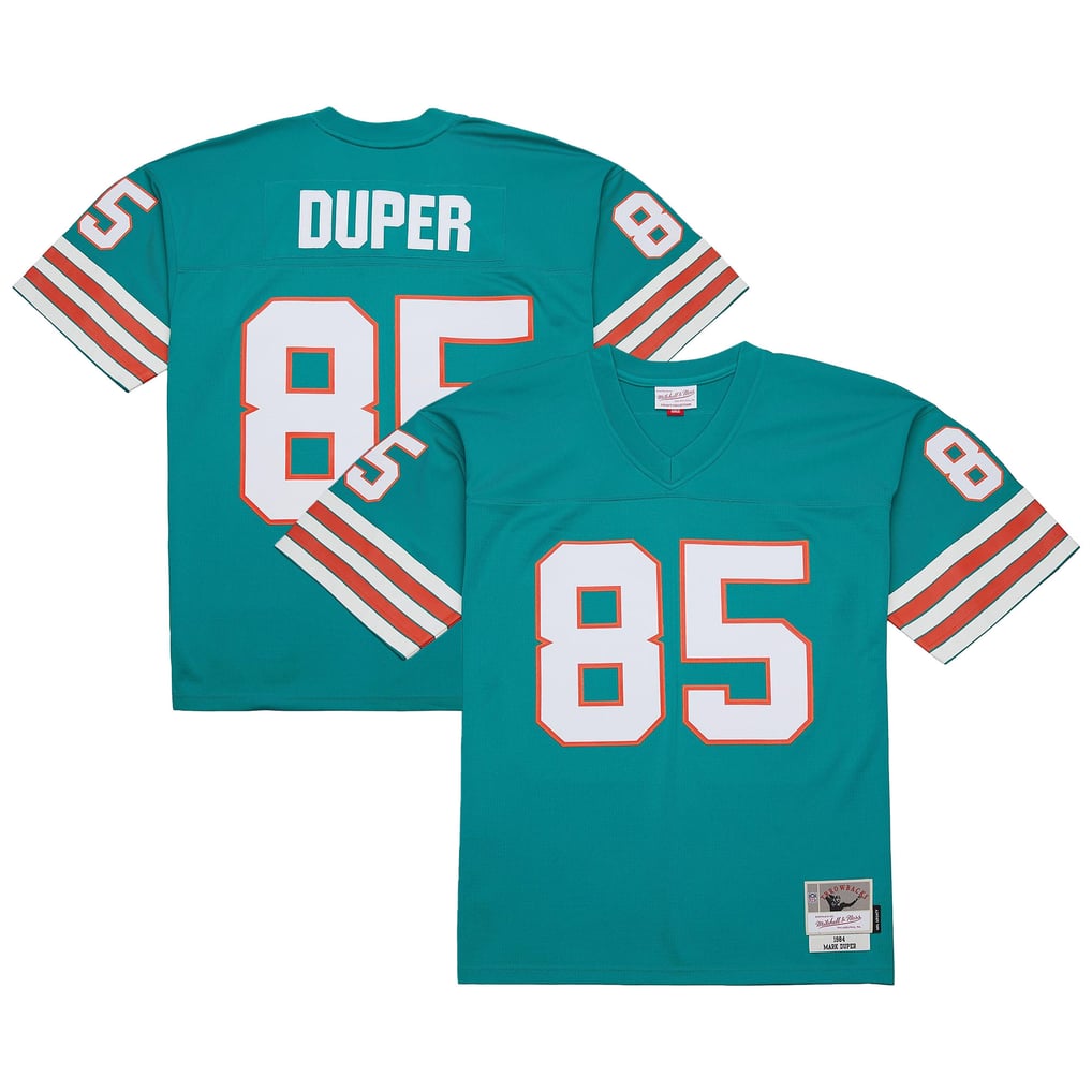 Men's Miami Dolphins Mark Duper Mitchell & Ness Aqua Legacy Replica Jersey - Image 2
