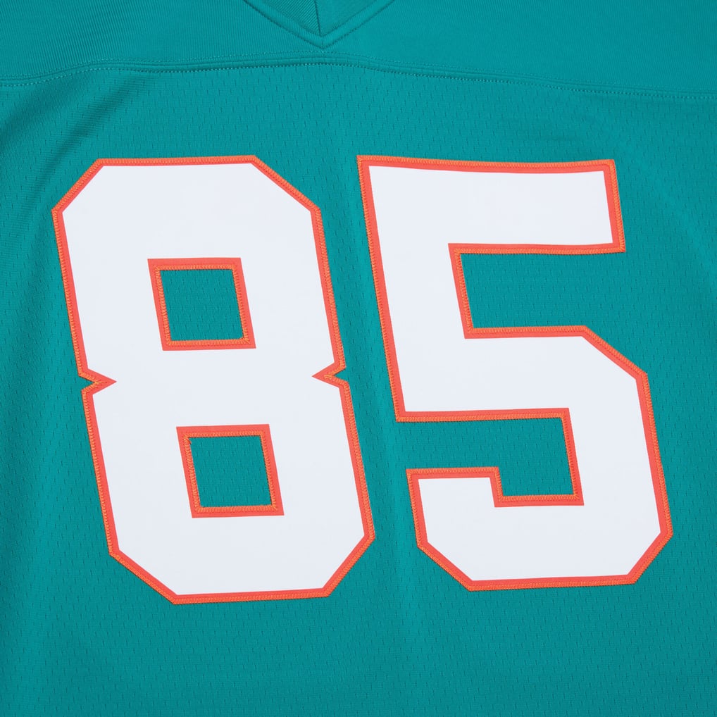 Men's Miami Dolphins Mark Duper Mitchell & Ness Aqua Legacy Replica Jersey - Image 5