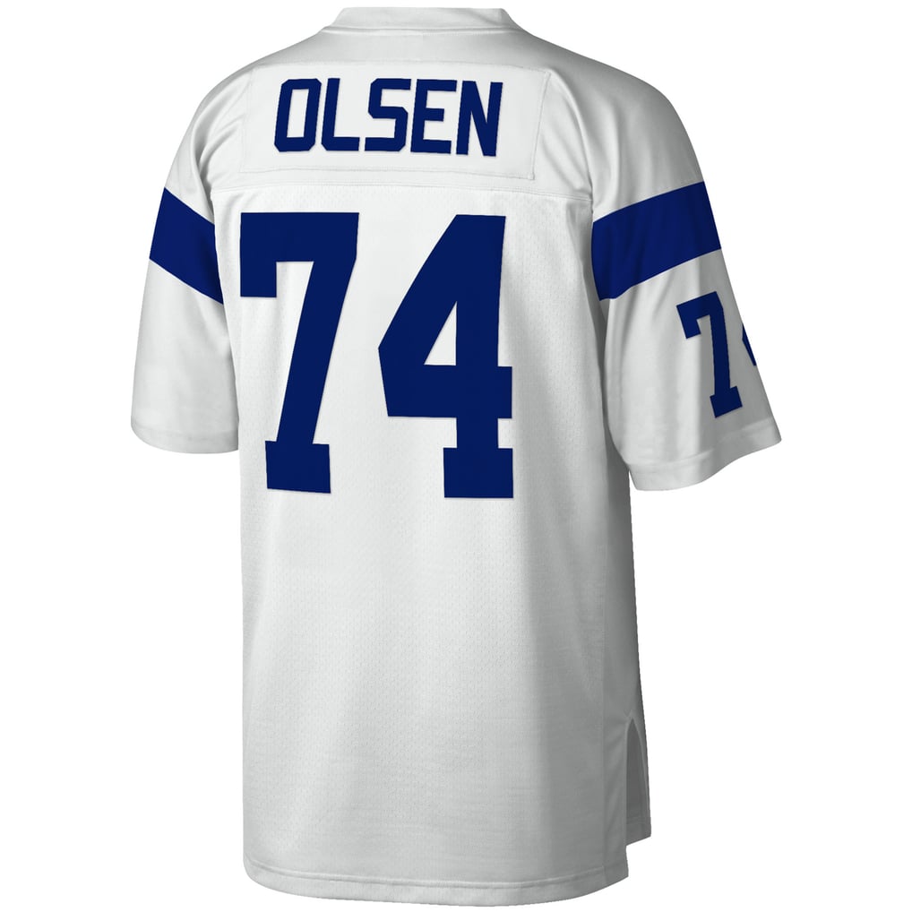 Men's Los Angeles Rams Merlin Olsen Mitchell & Ness White Legacy Replica Jersey - Image 4