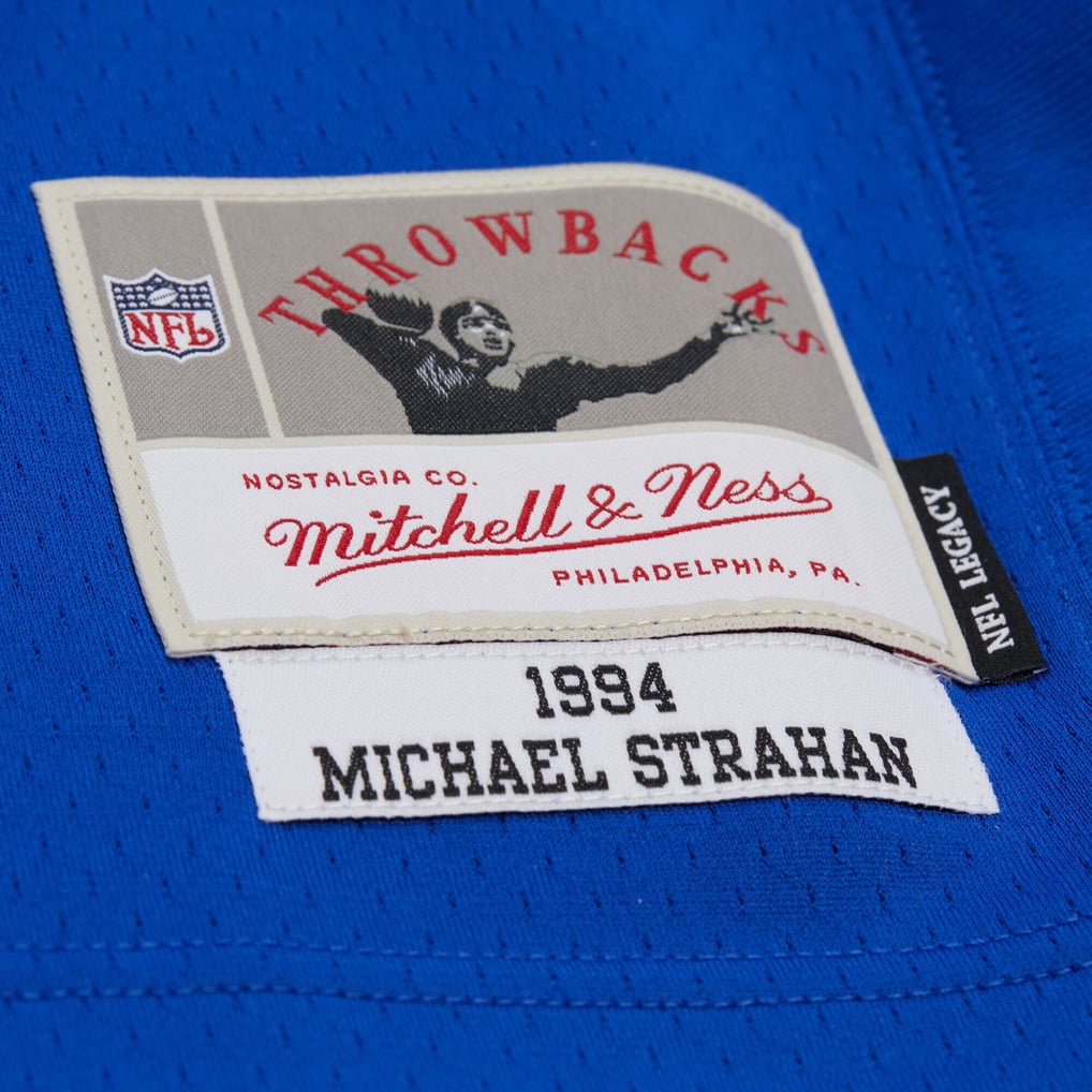 Men's New York Giants Michael Strahan Mitchell & Ness Royal 1994 Legacy Replica Jersey - Image 6