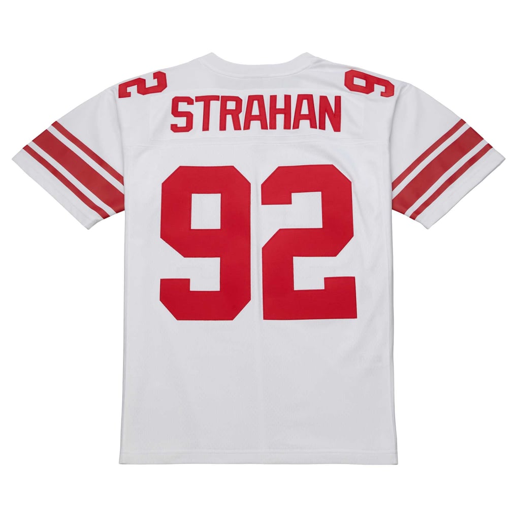 Men's New York Giants Michael Strahan Mitchell & Ness White Legacy Replica Jersey - Image 4