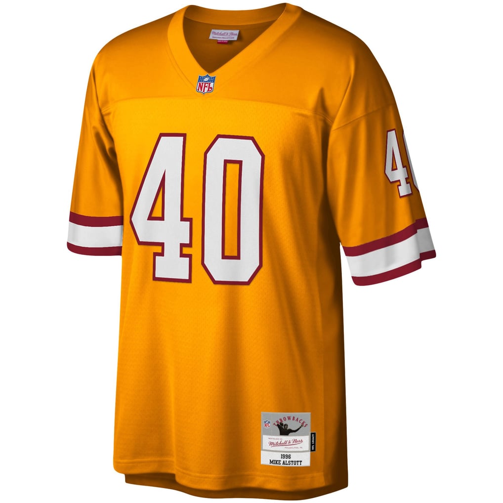 Men's Tampa Bay Buccaneers Mike Alstott Mitchell & Ness Orange Big & Tall 1996 Retired Player Replica Jersey - Image 3