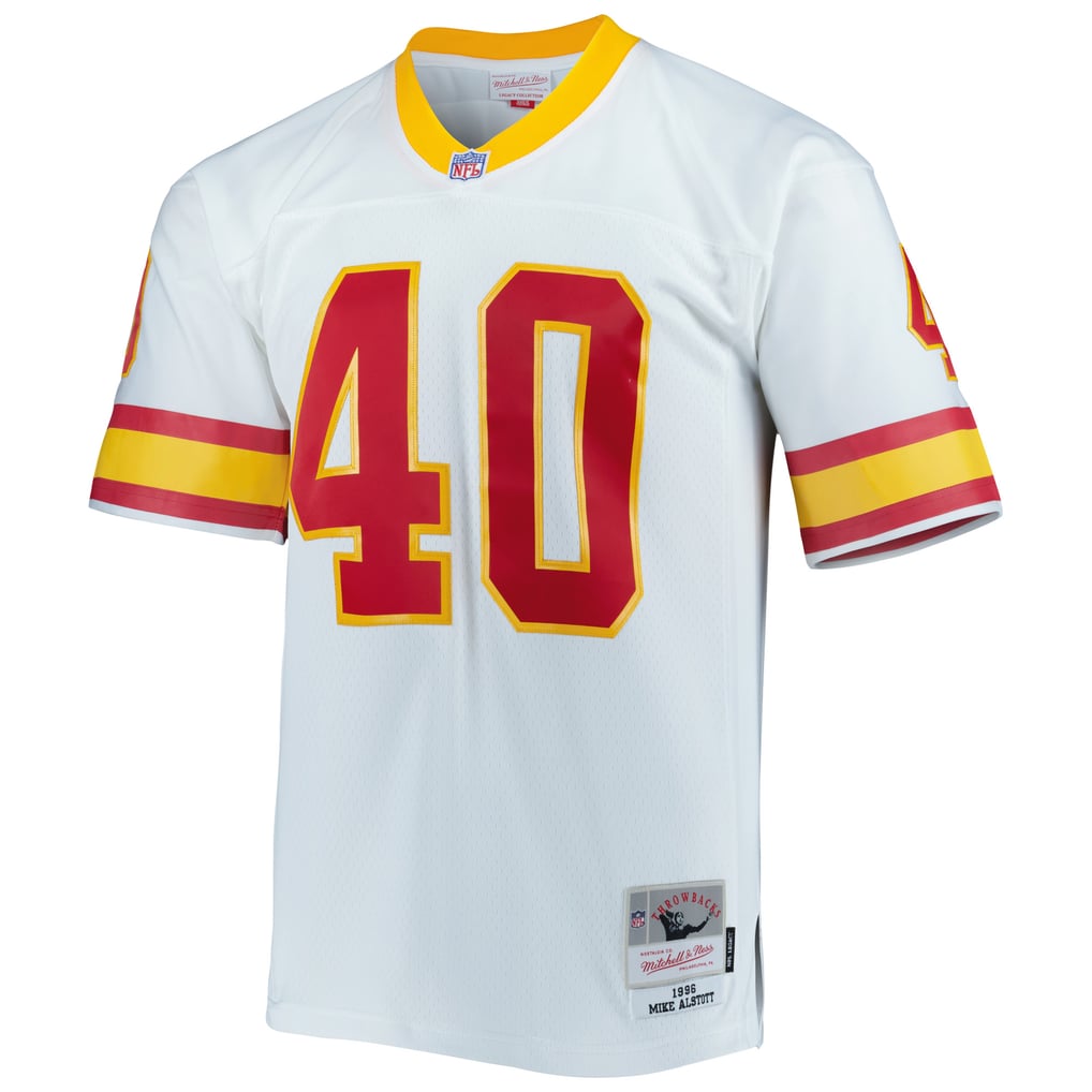 Men's Tampa Bay Buccaneers Mike Alstott Mitchell & Ness White Legacy Replica Jersey - Image 3