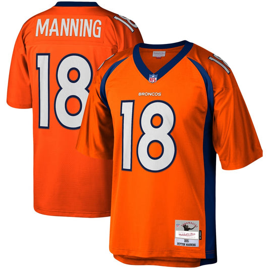 Men's Denver Broncos Peyton Manning Mitchell & Ness Orange Legacy Replica Jersey - Image 1