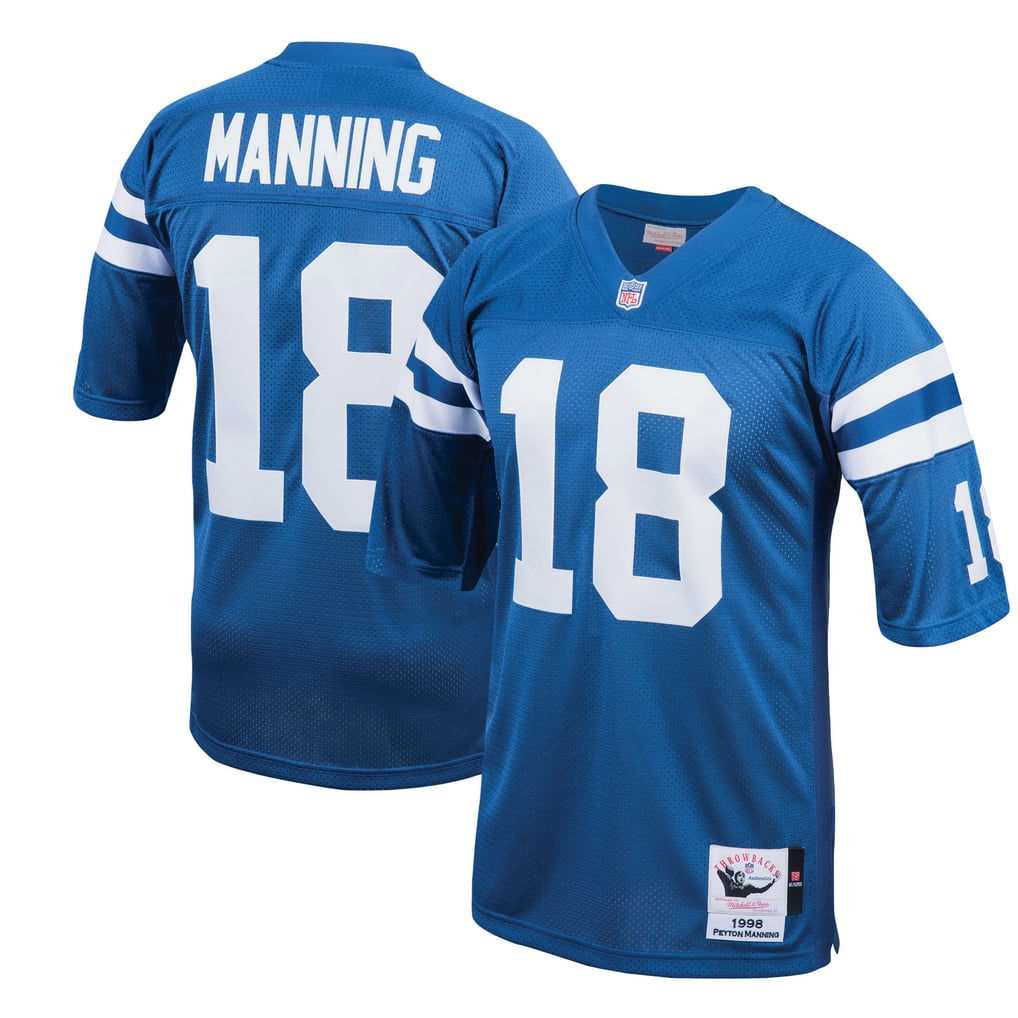 Men's Indianapolis Colts 1998 Peyton Manning Mitchell & Ness Royal Authentic Throwback Retired Player Jersey - Image 2