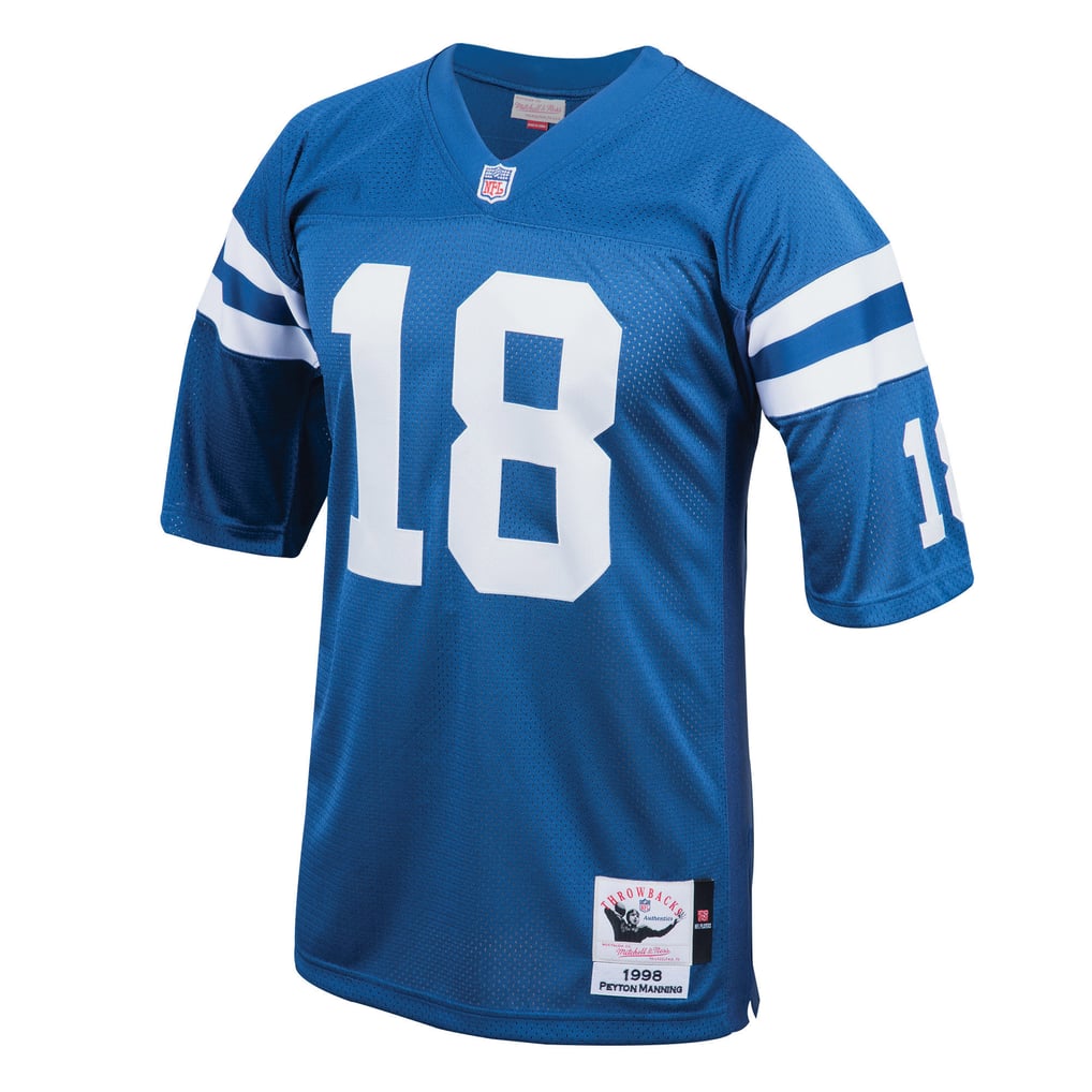 Men's Indianapolis Colts 1998 Peyton Manning Mitchell & Ness Royal Authentic Throwback Retired Player Jersey - Image 3