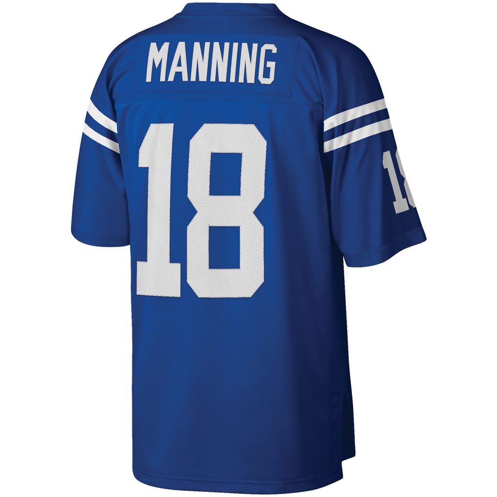 Men's Indianapolis Colts Peyton Manning Mitchell & Ness Royal Big & Tall 1998 Retired Player Replica Jersey - Image 4