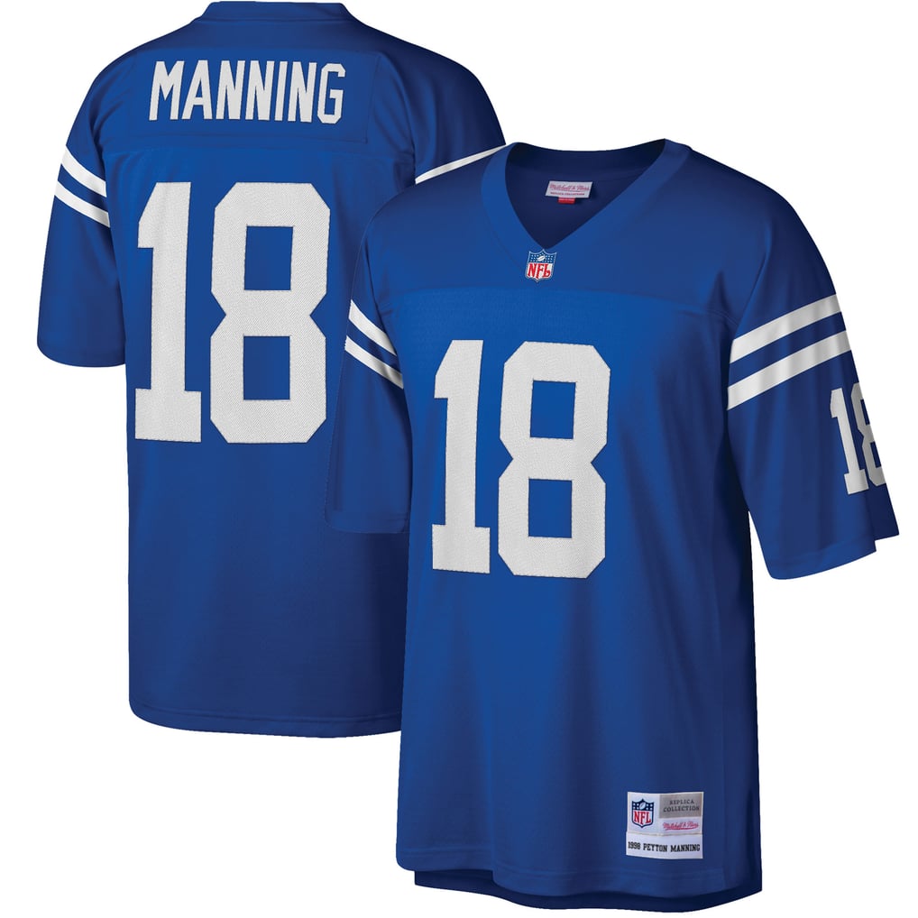 Men's Indianapolis Colts Peyton Manning Mitchell & Ness Royal Big & Tall 1998 Retired Player Replica Jersey - Image 1