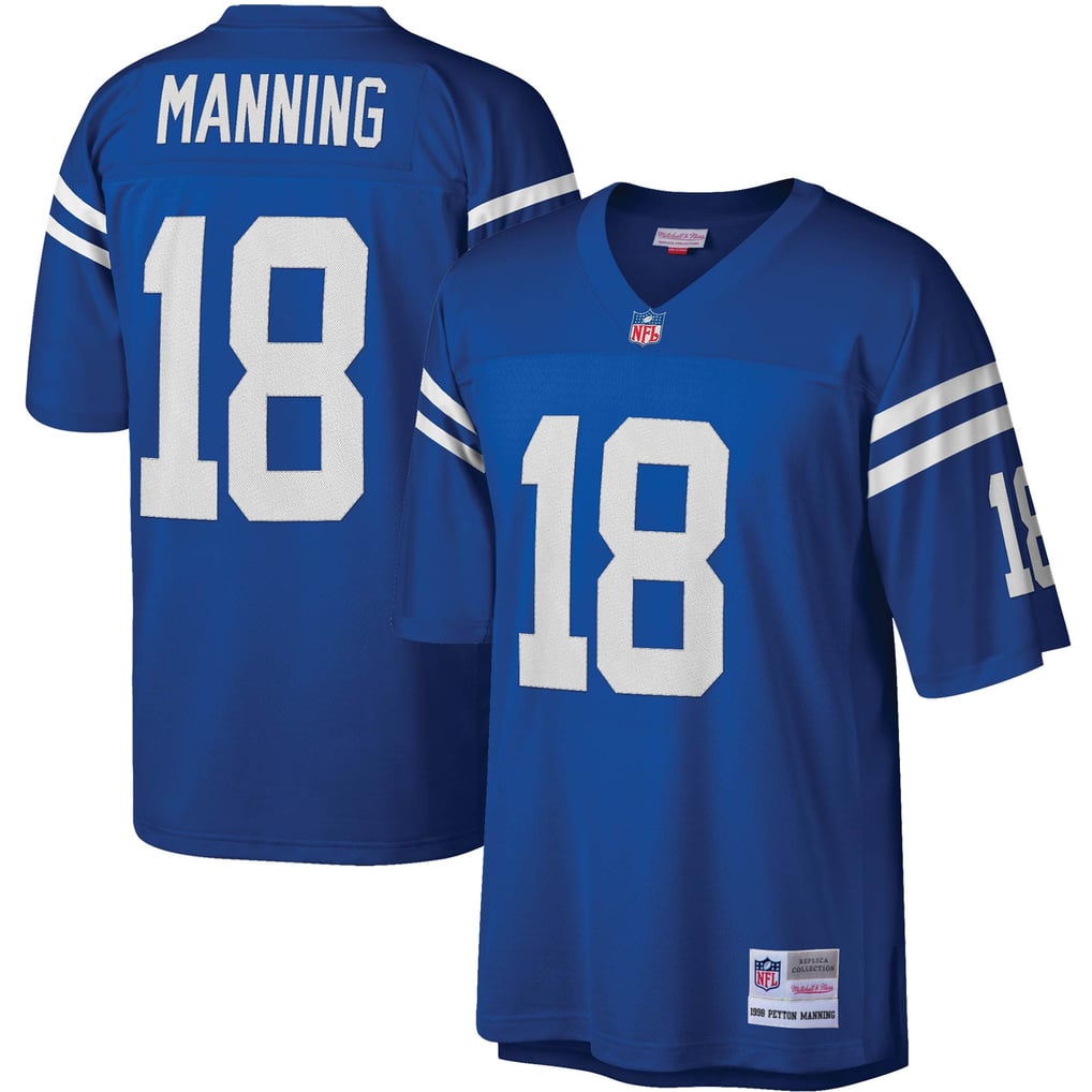 Men's Indianapolis Colts Peyton Manning Mitchell & Ness Royal Legacy Replica Jersey - Image 1