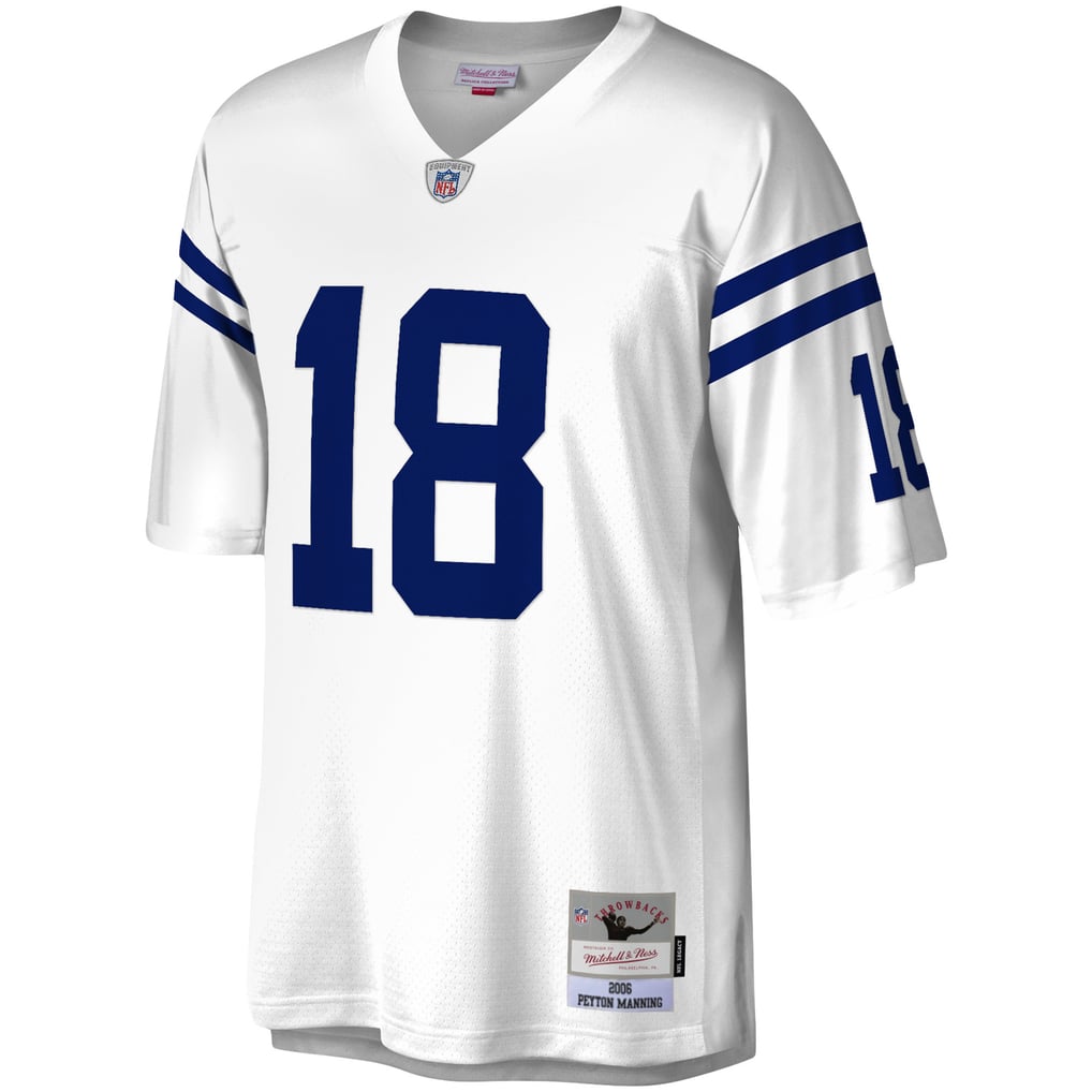 Men's Indianapolis Colts Peyton Manning Mitchell & Ness White Legacy Replica Jersey - Image 3