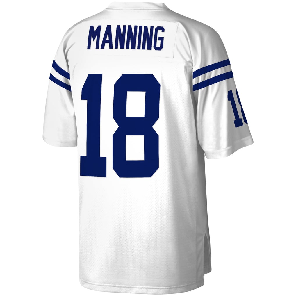 Men's Indianapolis Colts Peyton Manning Mitchell & Ness White Legacy Replica Jersey - Image 4