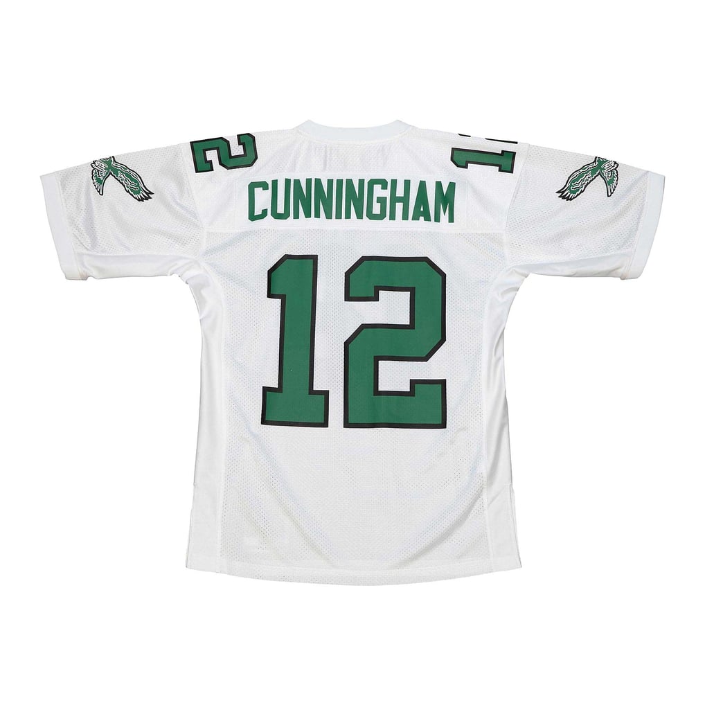 Men's Philadelphia Eagles 1992 Randall Cunningham Mitchell & Ness White Authentic Throwback Retired Player Jersey - Image 4
