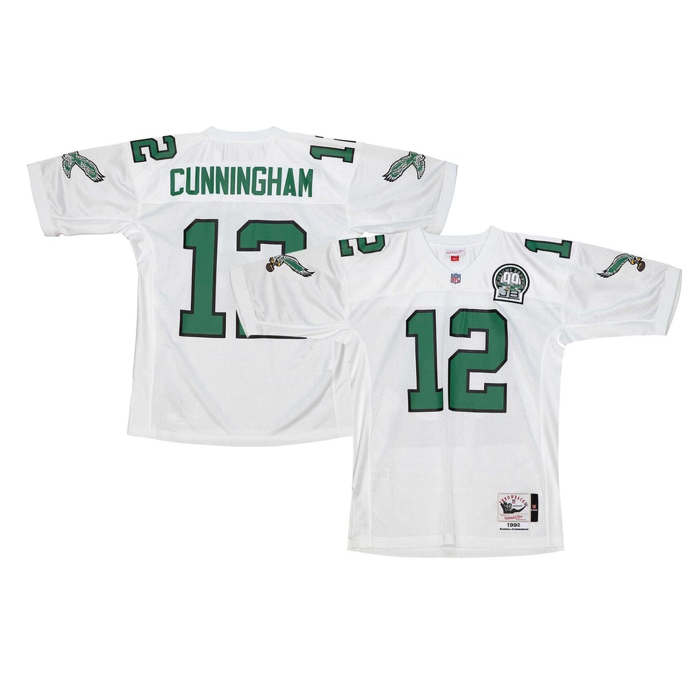 Men's Philadelphia Eagles 1992 Randall Cunningham Mitchell & Ness White Authentic Throwback Retired Player Jersey - Image 1