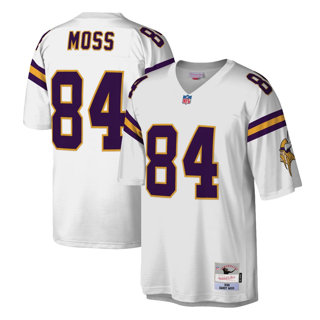 Men's Minnesota Vikings Randy Moss Mitchell & Ness White Legacy Replica Jersey - Image 2
