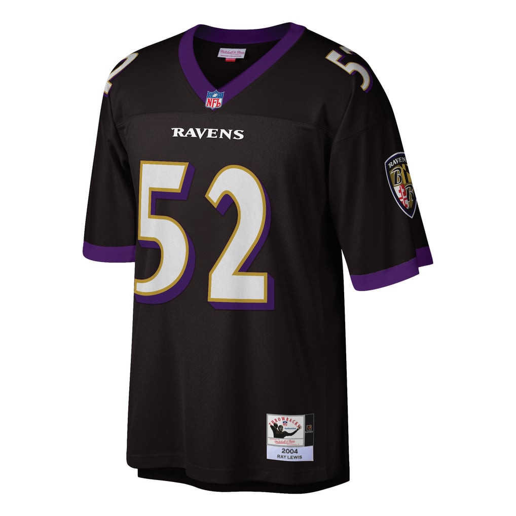 Men's Baltimore Ravens 2004 Ray Lewis Mitchell & Ness Black Authentic Throwback Retired Player Jersey