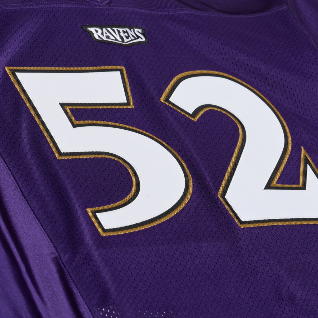 Men's Baltimore Ravens Ray Lewis Mitchell & Ness Purple 1996 Authentic Throwback Jersey