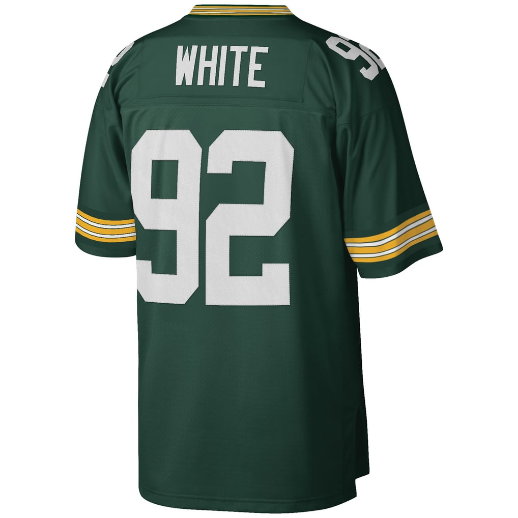 Men's Green Bay Packers Reggie White Mitchell & Ness Green Big & Tall 1996 Retired Player Replica Jersey - Image 4